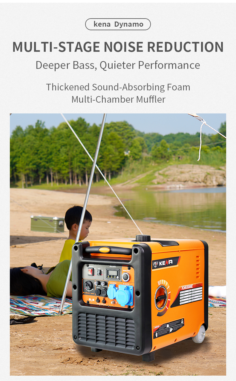 product gasoline inverter silent generator electric start 4kw 50hz portable home emergency generator-9