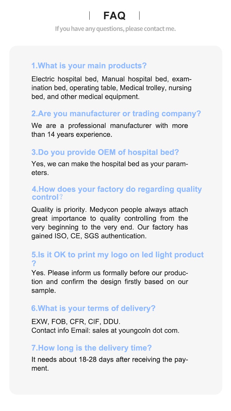 Yc-e5618K(I) 5 Functions ICU Electric Hospital Bed 4 Motors Multifunctional Medical Electric Care Bed factory
