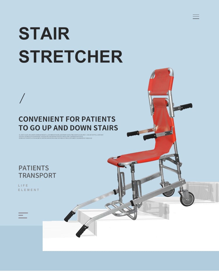 BDST208 Manufacturer Stretcher Stair Lift Chair Aluminum Alloy Ambulance  Emergency Medical Chair Stair Stretcher details