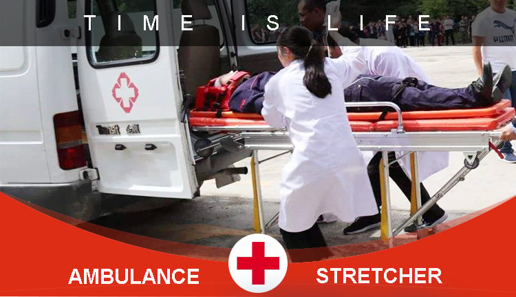 BDST201 Adjustable Ambulance Medical Emergency Aluminum Alloy Ambulance Stretcher Trolley supplier