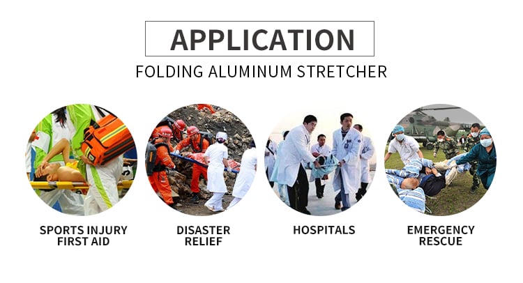 BDST109 Cheap Medical Portable Folding Stretcher For Emergency Hospital Stretcher details