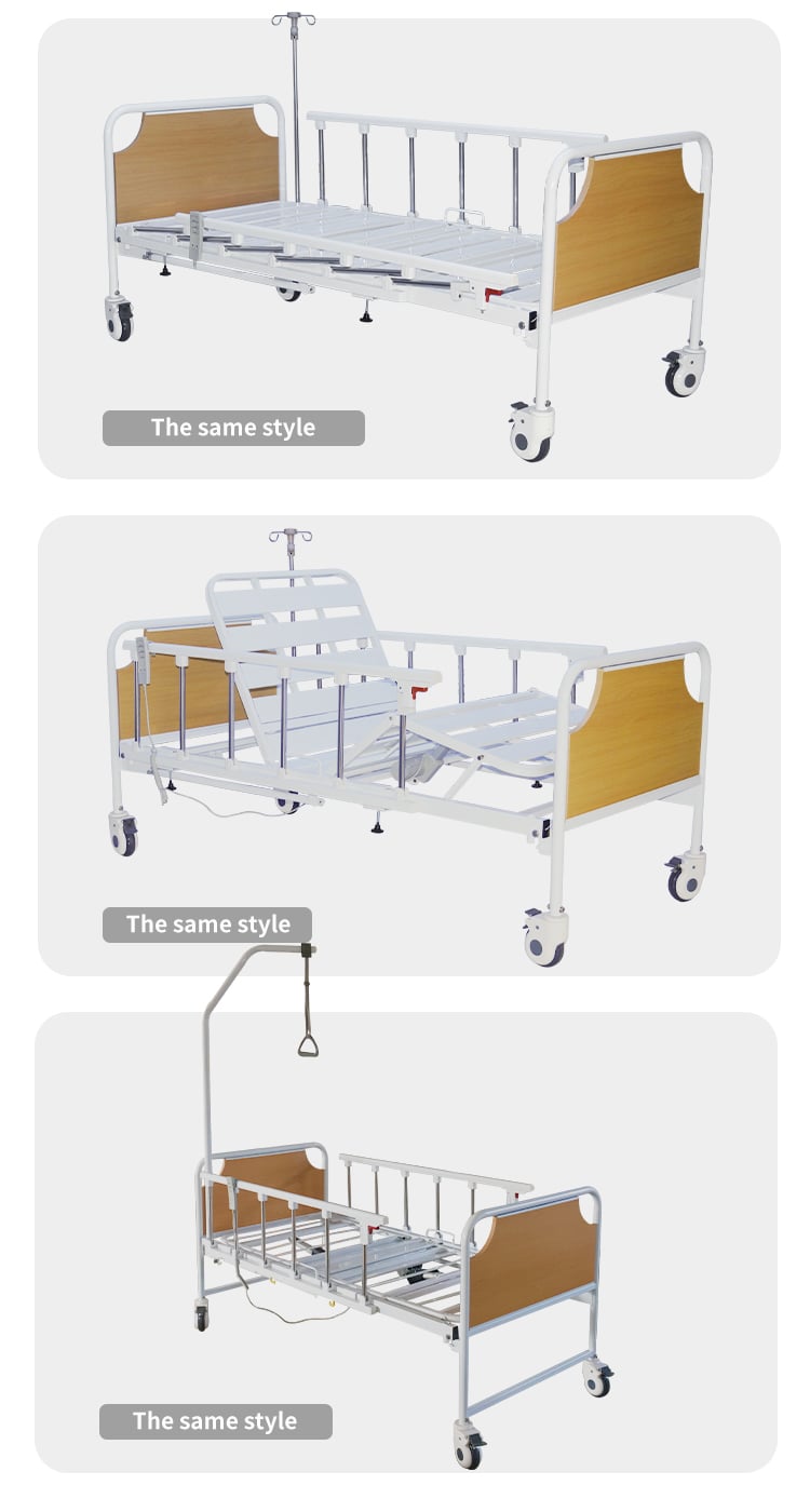 Yc-e2611L(II) Factory Cheap Hospital bed 2 Section Folding Metal Bed Hospital Folding Bed details