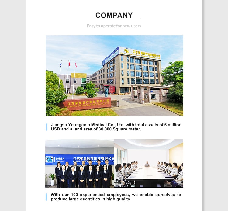 Yc-t3618k 3 Years Warranty Customized Color Portable Castors ABS 3 Functions Adjustable Manual ICU Medical Bed supplier