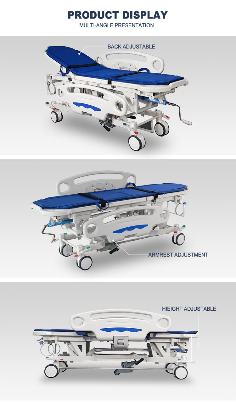 BDEC02(II) Hospital Emergency transfer Patient Emergency Trolley From Bed to Chair For Ambulance supplier