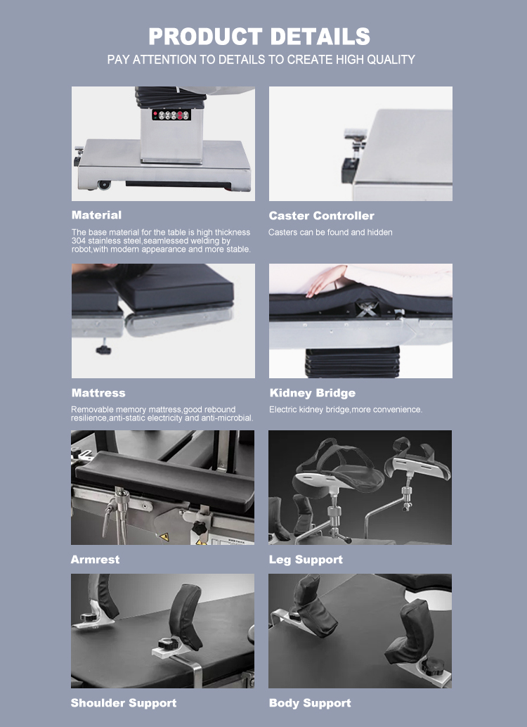 BDOP07 Youngcoln Factory Wholesale Hospital Patient Emergency Electric Operating Table Cheap Price factory