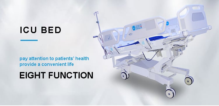 Medical Equipment Bed Electric ICU Eight Functions Bed Hospital Medical with Chair Position supplier