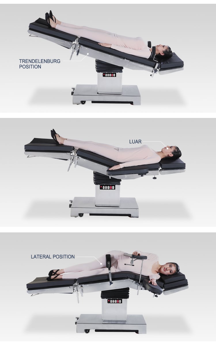 YC-BDOP07 Hospital Emergency Electrical Medical Surgical Operating Table Electric Adjustable Position Operation Bed details