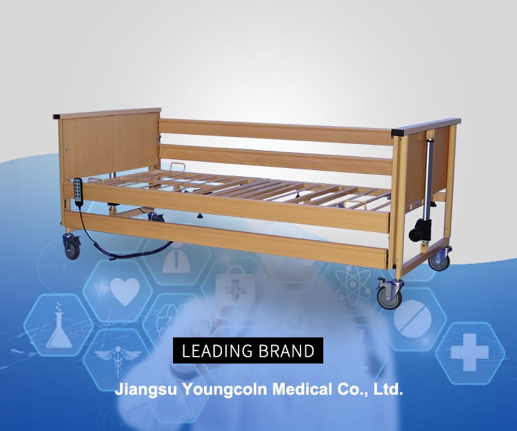 Home Care Use 5 Function Electric Patient Bed Hospital with MDF Board Nursing Care Bed supplier