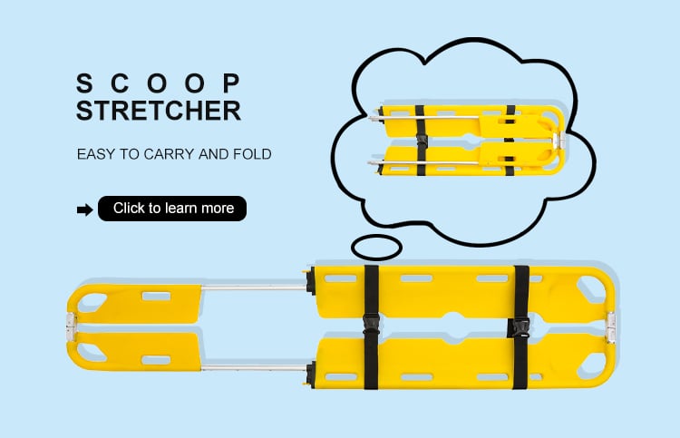 BDST206 Portable Folding Ambulance Medical Stretcher Emergency Plastic Scoop Stretcher supplier