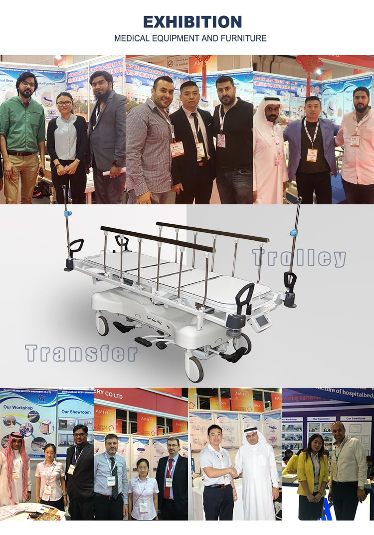 Bdec00 Professional Manufacture Medical High Quality Hydraulic Stretcher Trolley with Scale for Hospital details