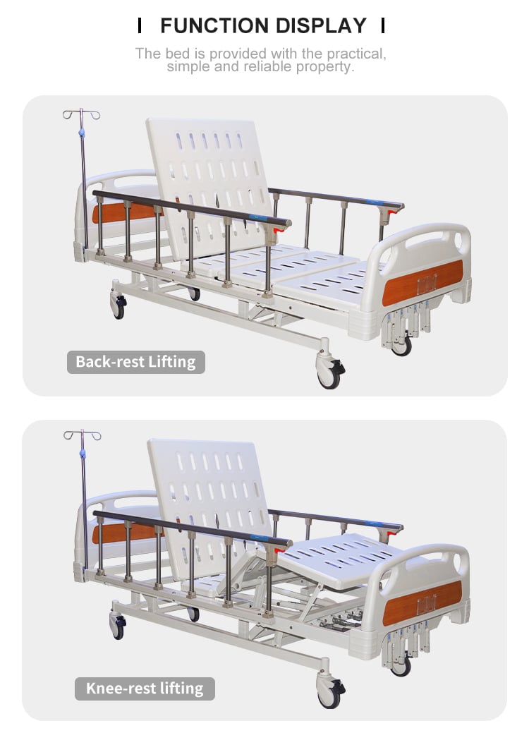 Yc-t5611L Youngcoln Manufacture Medical Bed Cheap Price Trendelenburg Position Manual Hospital Bed with Manual 4 Crank details