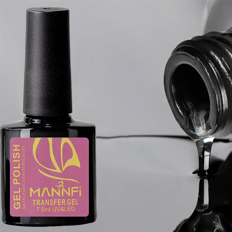product nail supplier custom logo nail art long lasting function gel polish uv led nail transfer gel top coat base gel-4