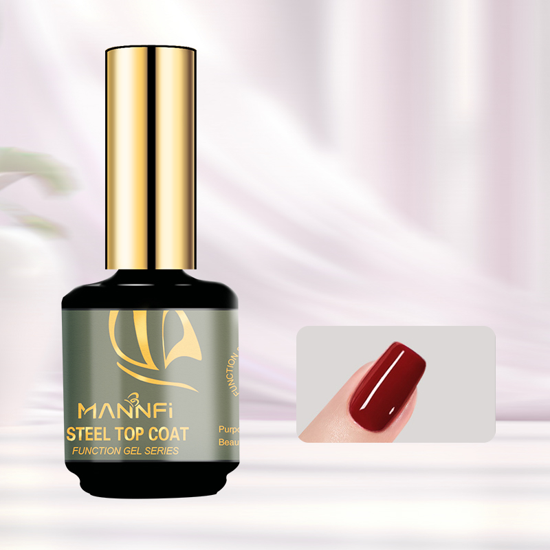 MANNFI Factory Top Quality Cheap Price Long Lasting Base Coat Super Shine Top Coat UV Gel Nail Polish Matte Top Coat details