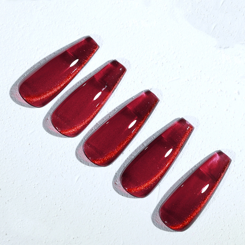 Factory Price Wholesale Custom Label UV Magnet Red Cat Eye Gel Nail Polish Spar Cat Eye Gel Nail Art Product details