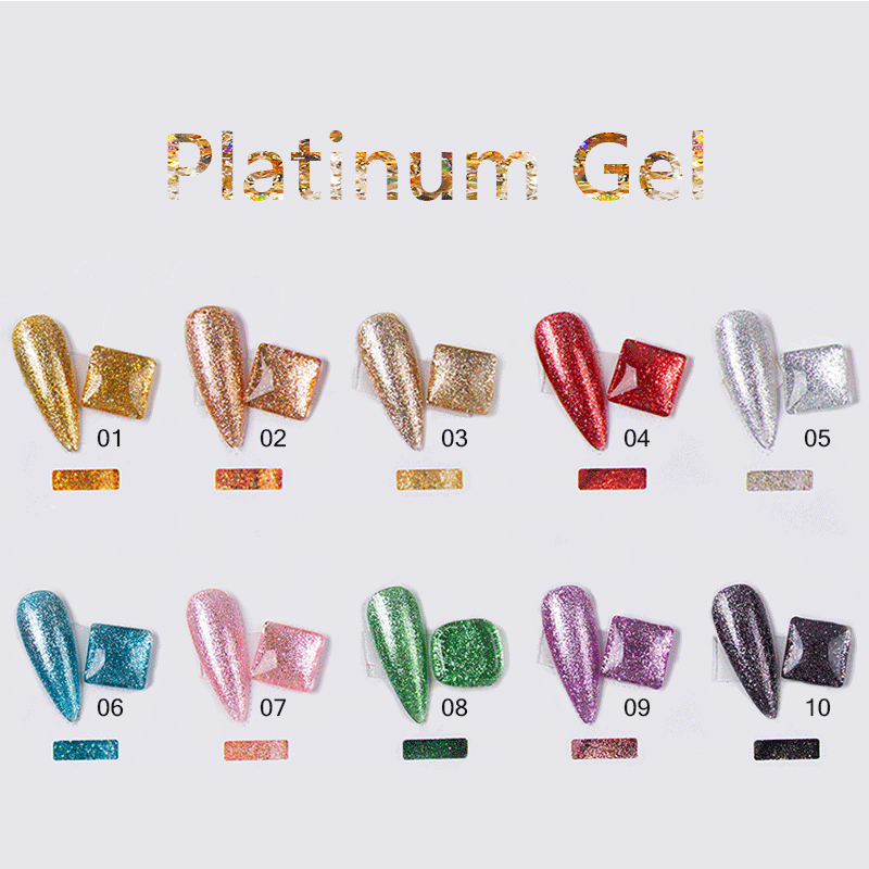 product mannfi professional suppliers new arrival uv nail gel polish elegant glitter color soak off nail art gel customizable-5