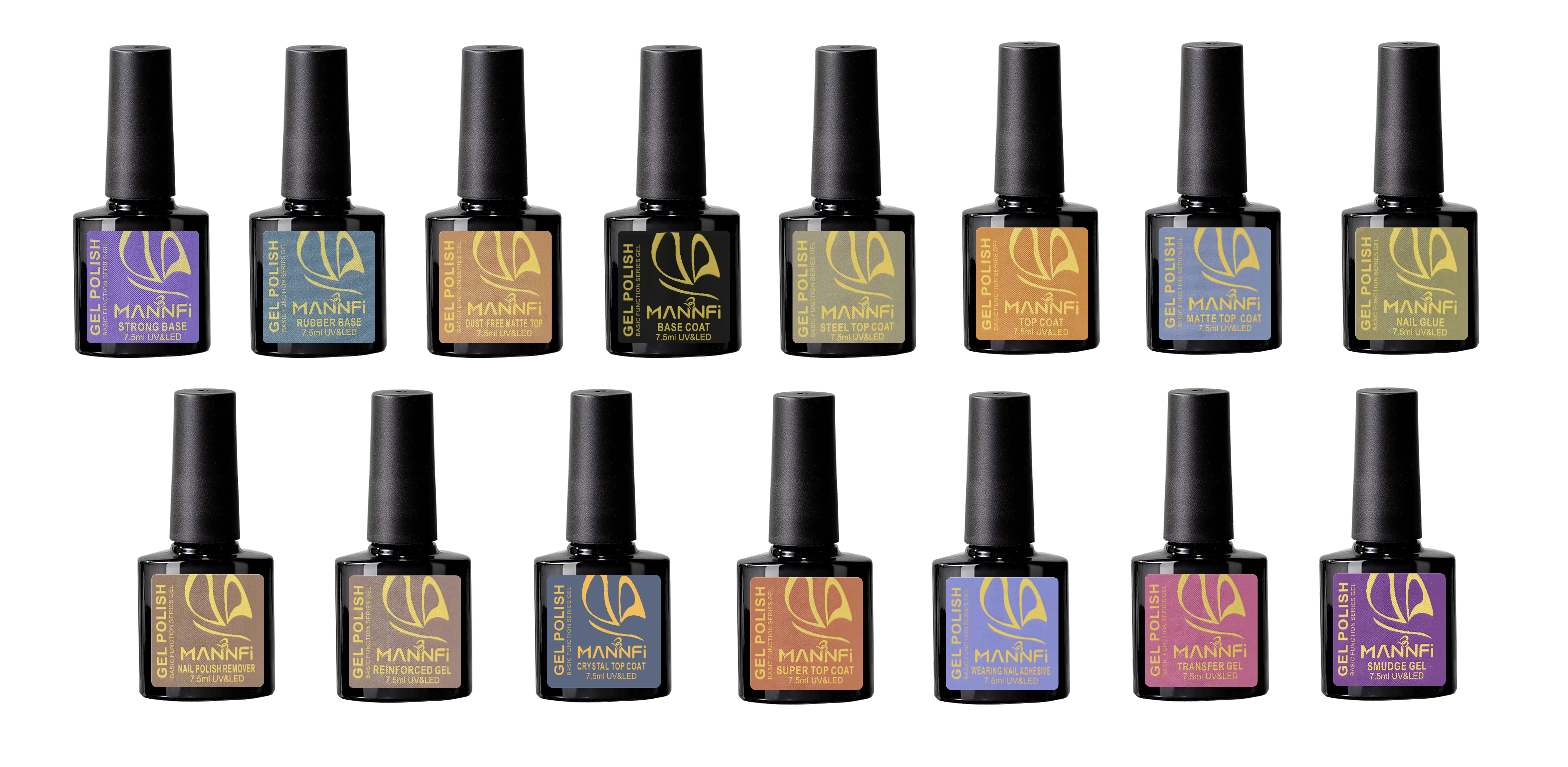 product nail supplier custom logo nail art long lasting function gel polish uv led nail transfer gel top coat base gel-3