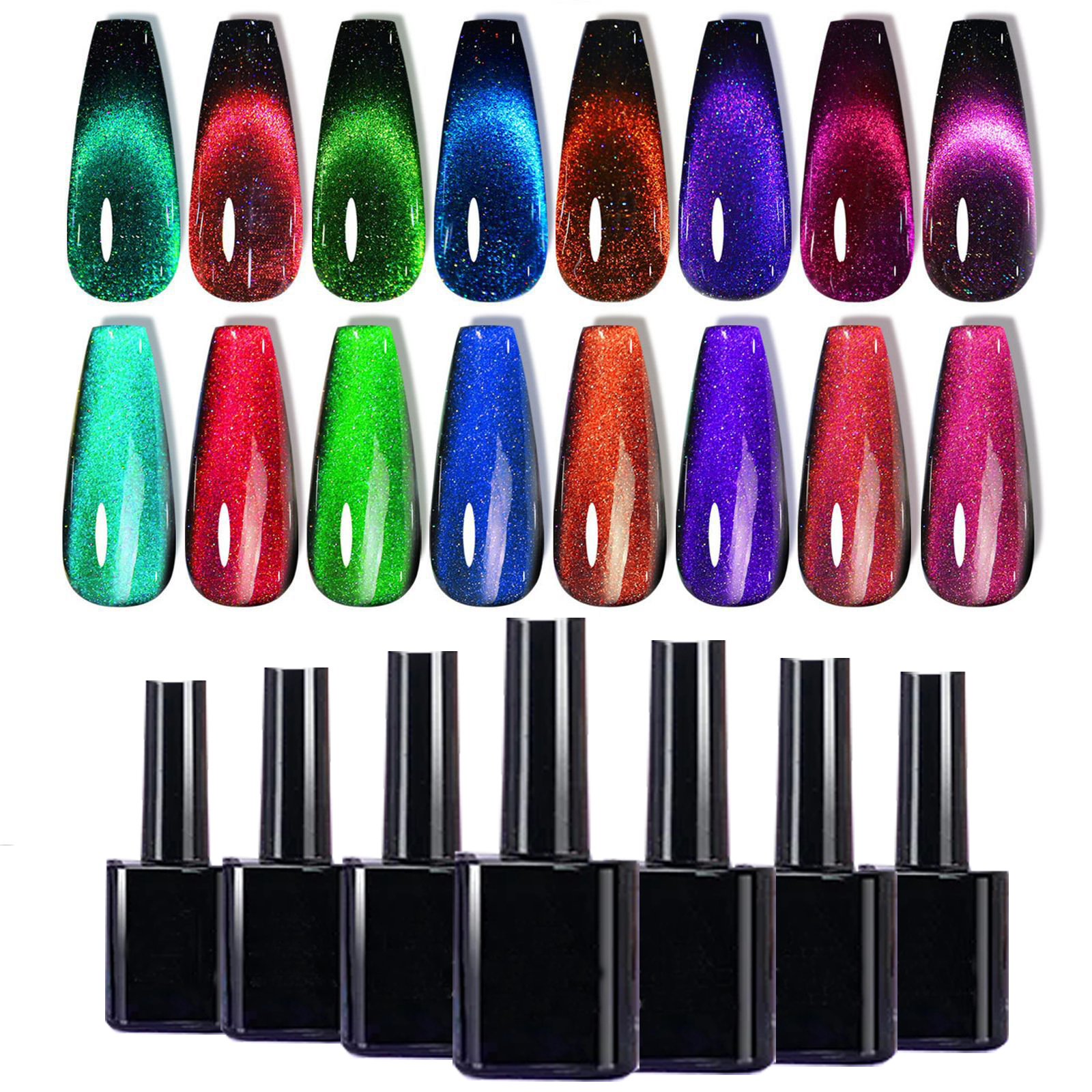 product hot selling custom label uv 12d magnet cat eye gel nail polish factory price wholesale newest nail art product-2