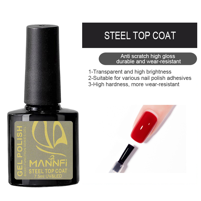 product nail supplier custom logo nail art long lasting function gel polish uv led nail transfer gel top coat base gel-13