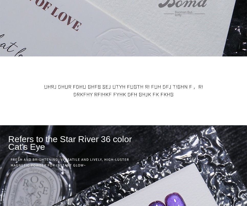 product bomd xinghe cats eye nail gel polish 2025 new glass beads design popular white for nail led liquid bottle cat eye-4
