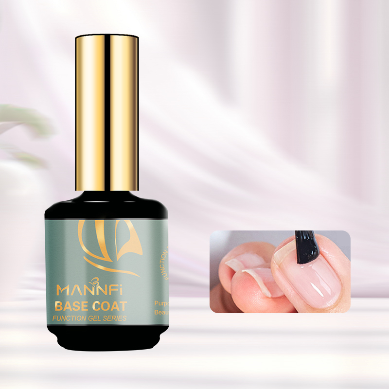 MANNFI Factory Top Quality Cheap Price Long Lasting Base Coat Super Shine Top Coat UV Gel Nail Polish Matte Top Coat manufacture