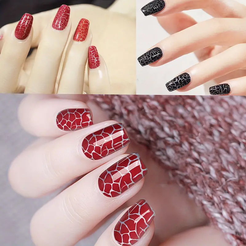 MANNFI Nail supplier Nail Art Product High Pigment Cracking Gel Manicure Semi Permanent Gel Polish Uv Led Nail Crackle Gel details