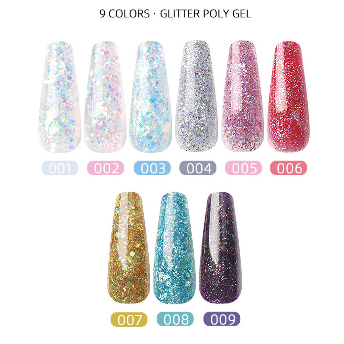 product manfei professional poly gel kit for nail salon uvled french hard acrylic gel polish designer style for diy factory wholesale-8