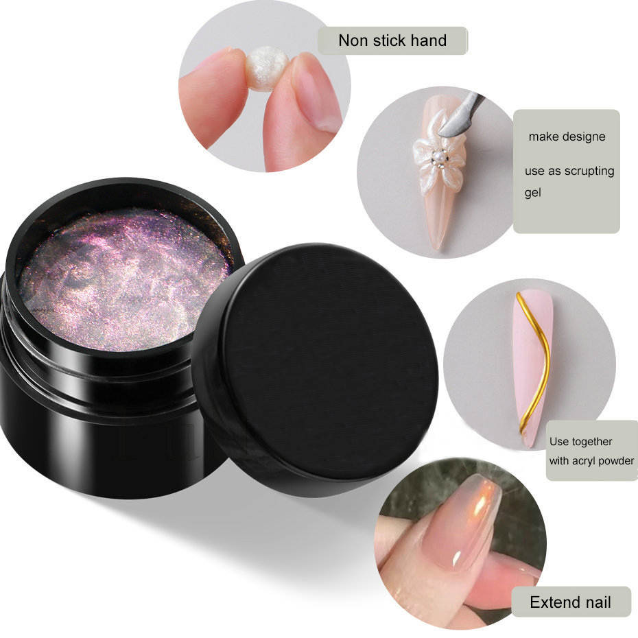 product wholesale uv glow dark quick builder extend gel polish professional supplier for french manicure nail gel extension-16