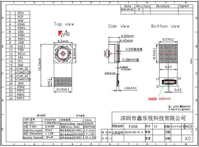 GC5025-Low-Power-MIPI-Camera-structure