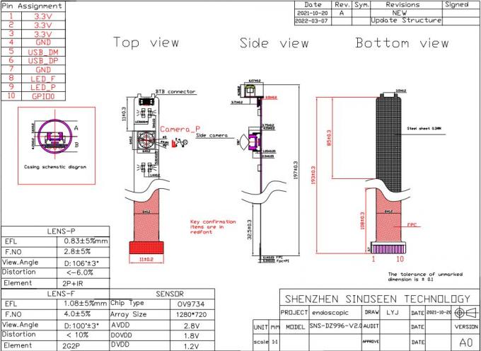 OV9734-Low-Power-camera-structure