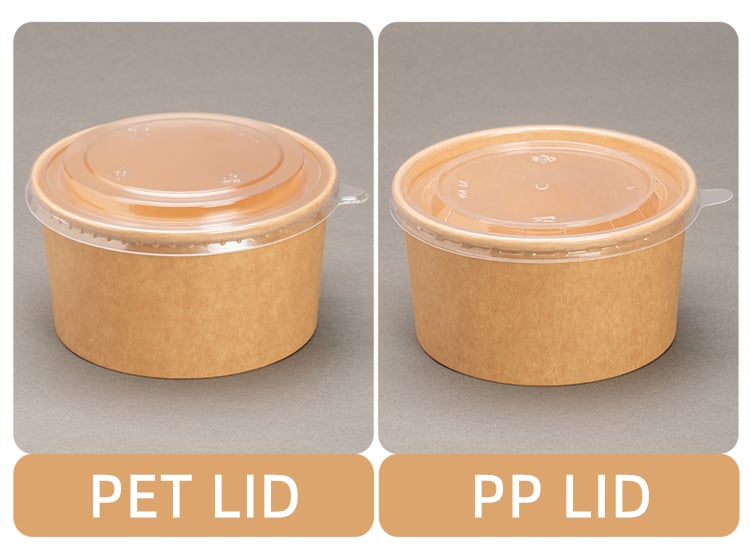 Kraft paper bowl for salad supplier