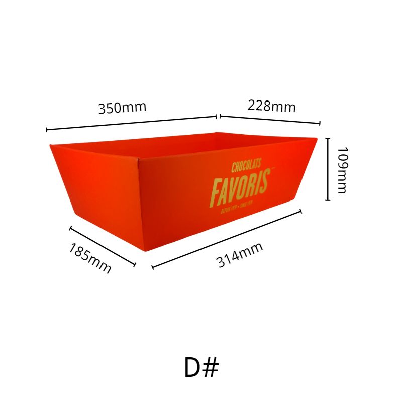 High-quality hard paper print gift basket for rich chocolates supplier