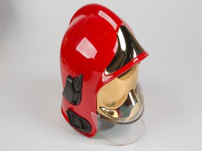 How long can a Fire helmet last at a temperature of 1000 degrees?