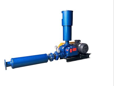 3 Lobe Roots Blower With Efficient Roots Blower Motor for Wastewater Aeration
