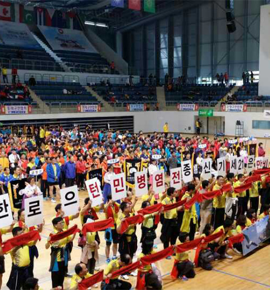 Corea del Sud Autunno Busan <br>Competizione di Badminton