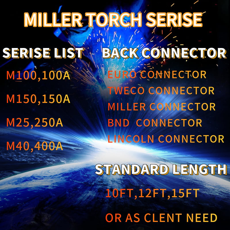 Mig torch miller M10 AIR COOLED soldering torch manufacture
