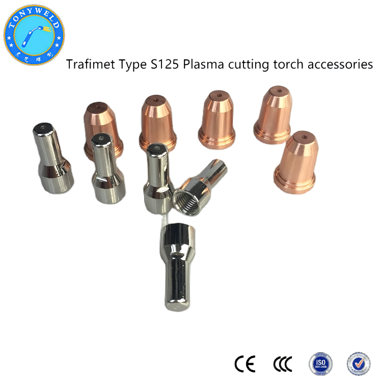 TONYWELD trafimet plasma torch head S125 cutting torch and cutting consumables details