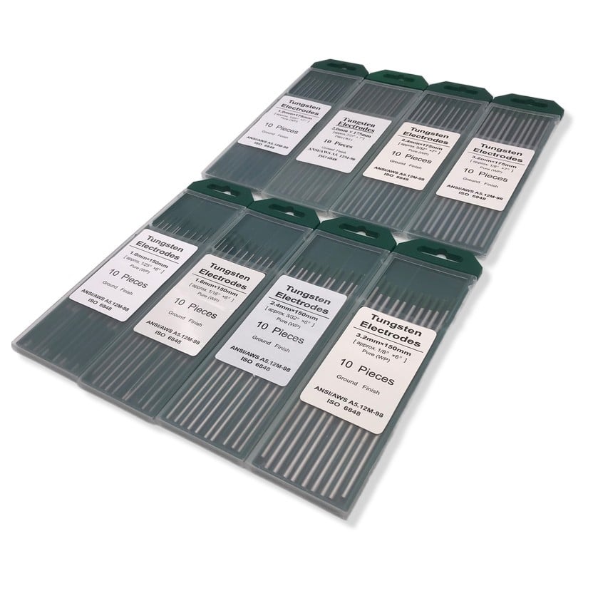 WP - 2 Green tungsten rods accessories WP welding electrode for wp tig torch supplier