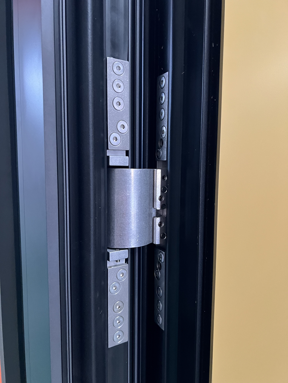 Modern Swing Opening Front Entry Doors Wood Aluminum Alloy Metal Exterior Security Doors Exterior Doors for Houses details