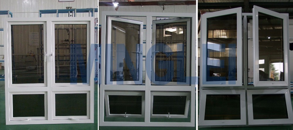 China Manufacturer Top Brand Bullet Proof Low-e Double/Triple Glass Pvc UPVC Doors and Windows Casement Window for Bedroom details