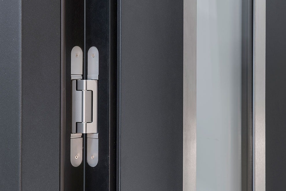 Modern Swing Opening Front Entry Doors Wood Aluminum Alloy Metal Exterior Security Doors Exterior Doors for Houses details