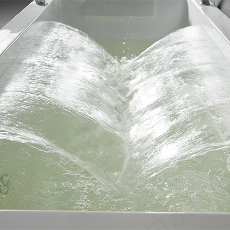 2 long waterfall spa bathtub acrylic massage bathtub with factory price