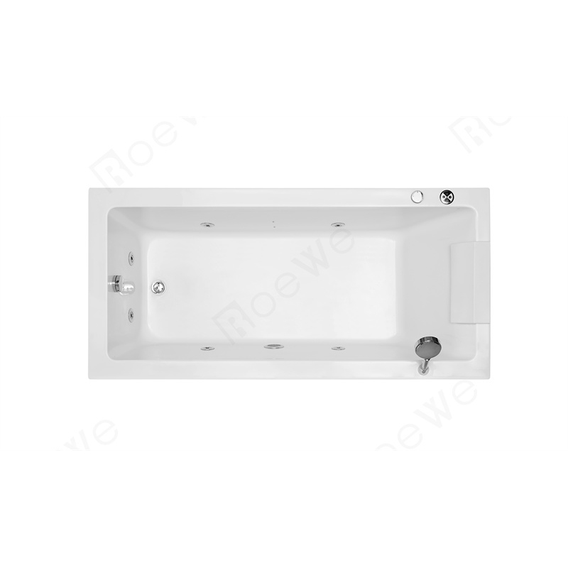 2 long waterfall spa bathtub acrylic massage bathtub with factory price