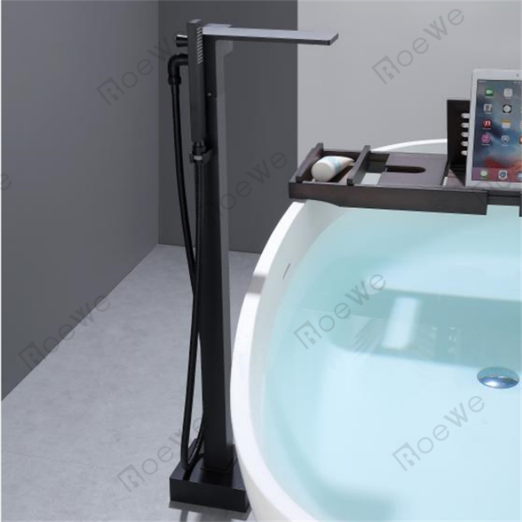 Brass body stand alone bath mixer tap for tub freestanding bathtub faucet