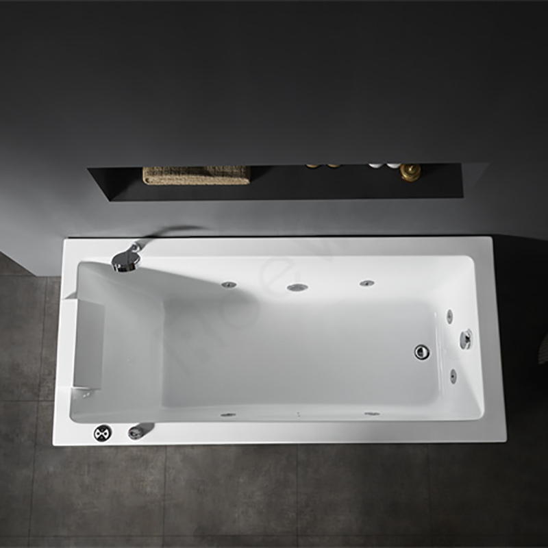 2 long waterfall spa bathtub acrylic massage bathtub with factory price