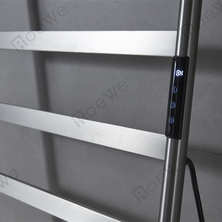 Ladder shape electric towel rail heated towel warmer rack bathroom radiators