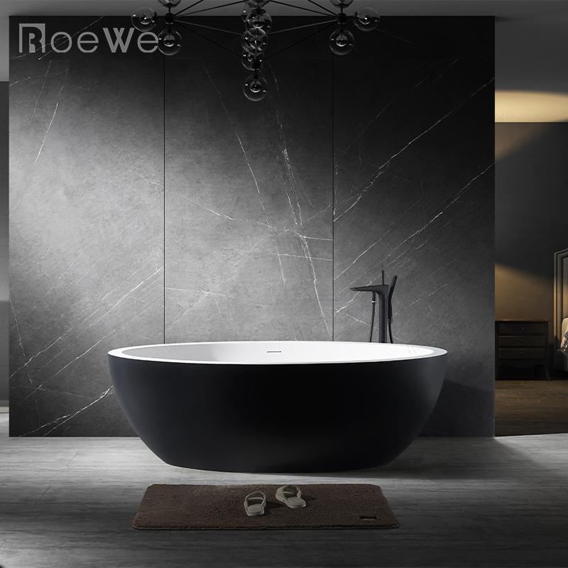 High quality Freestanding bathtub of solid stone composite bathtub vasca da bagno