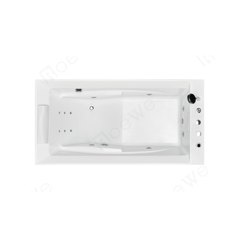 rectangle massage whirlpool tub multi functional acrylic bathtub