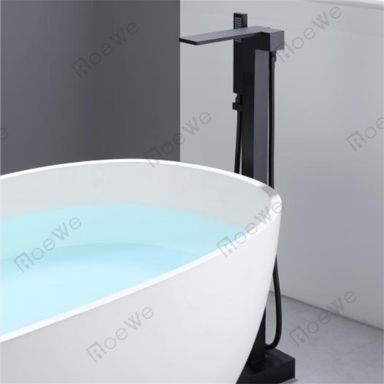 Brass body stand alone bath mixer tap for tub freestanding bathtub faucet