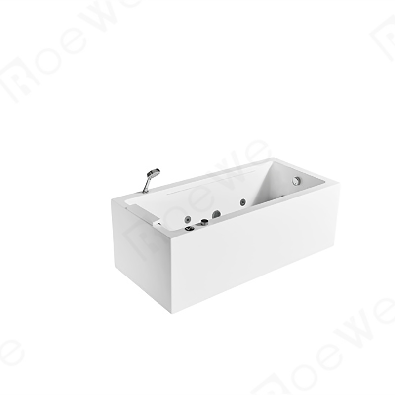 2 long waterfall spa bathtub acrylic massage bathtub with factory price