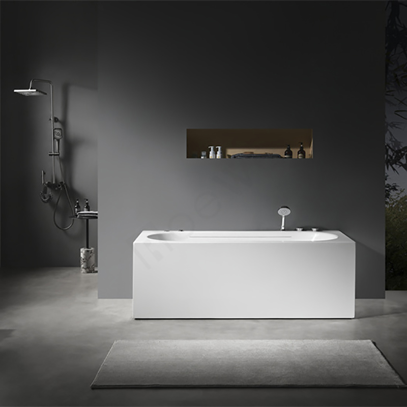 Alcove hydro massage bath tub rectangular bathroom tub